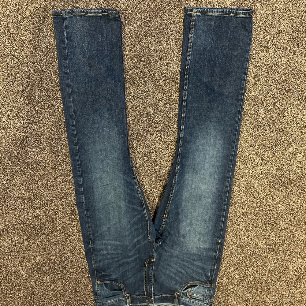 Wrangler Men's Dark Blue Straight Jeans